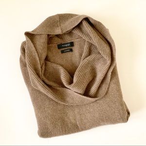 NWOT Autograph Light Brown Cashmere Cowl Sweater